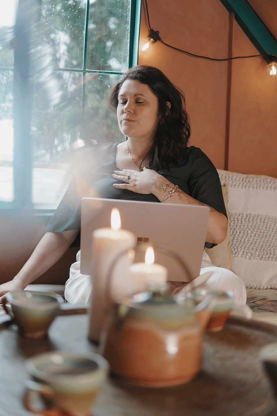 Photo Ashley at Rebirth Your Biz. Business Shaman - Web Desinger